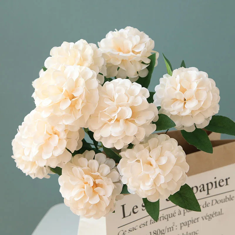 lot de 10 bouquets de pissenlit artificiels pour décoration intérieure et événements