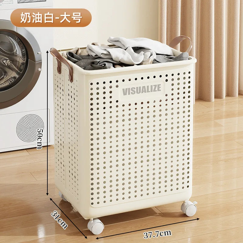 panier de rangement pliable imitation rotin pour jouets et linge - vue 10 sur 12