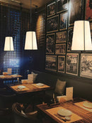 Goldene und schwarze Pendelleuchte für modernes japanisches Restaurant
