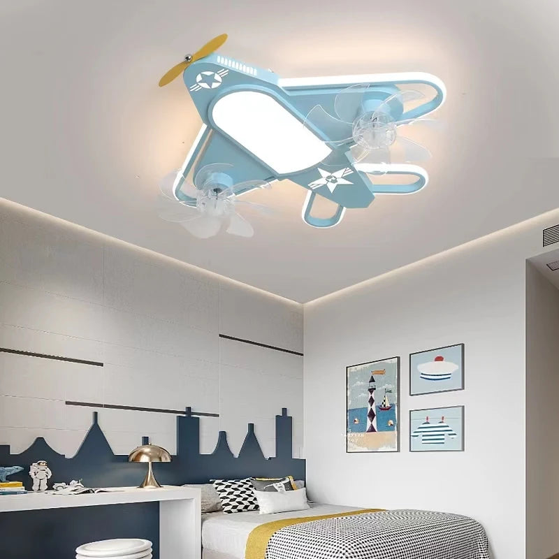 plafonnier nordique led avion pour chambre d'enfant moderne - vue 3 sur 10