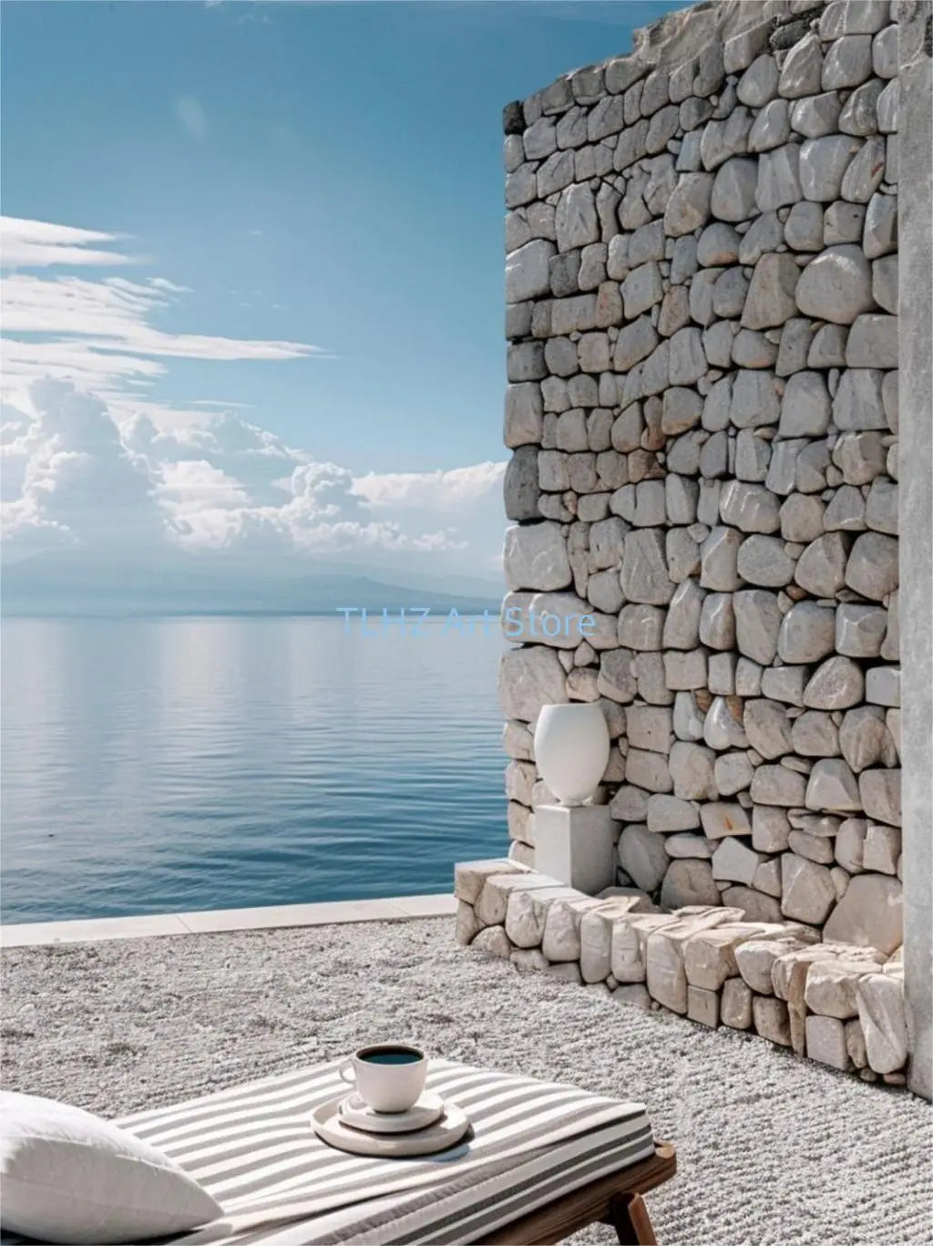 Affiches modernes de paysages de voyage en grèce