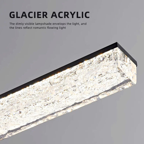 lustre en acrylique design italien pour espaces modernes et élégants