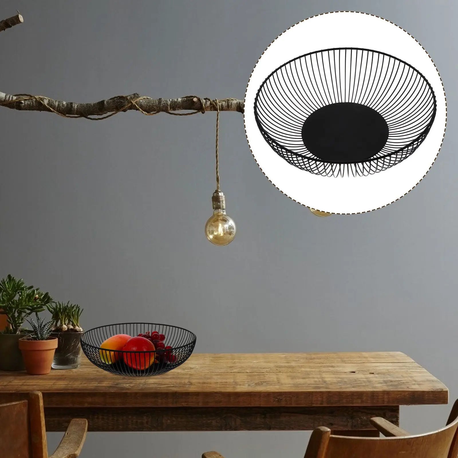 bol à fruits en fer forgé pour décoration et rangement de douceurs - vue 9 sur 8