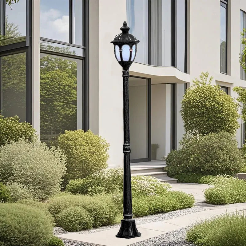 lampadaire extérieur étanche en aluminium pour jardin