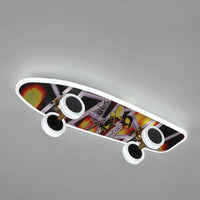 plafonnier créatif en forme de skateboard design moderne pour enfants