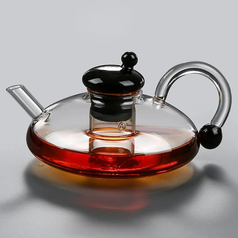 Theiere verre borosilicate resistante chaleur usage cuisine maison - vue 2 sur 7