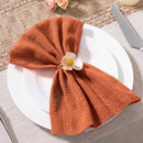 Serviette de table lot 10 gaze coton artisanale