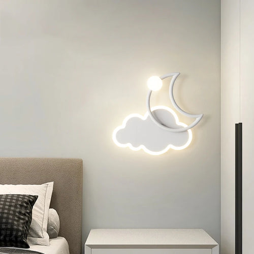 Moderne Wandleuchte Wolke für das Kinderzimmer Dekorativ - vue 5 sur 9