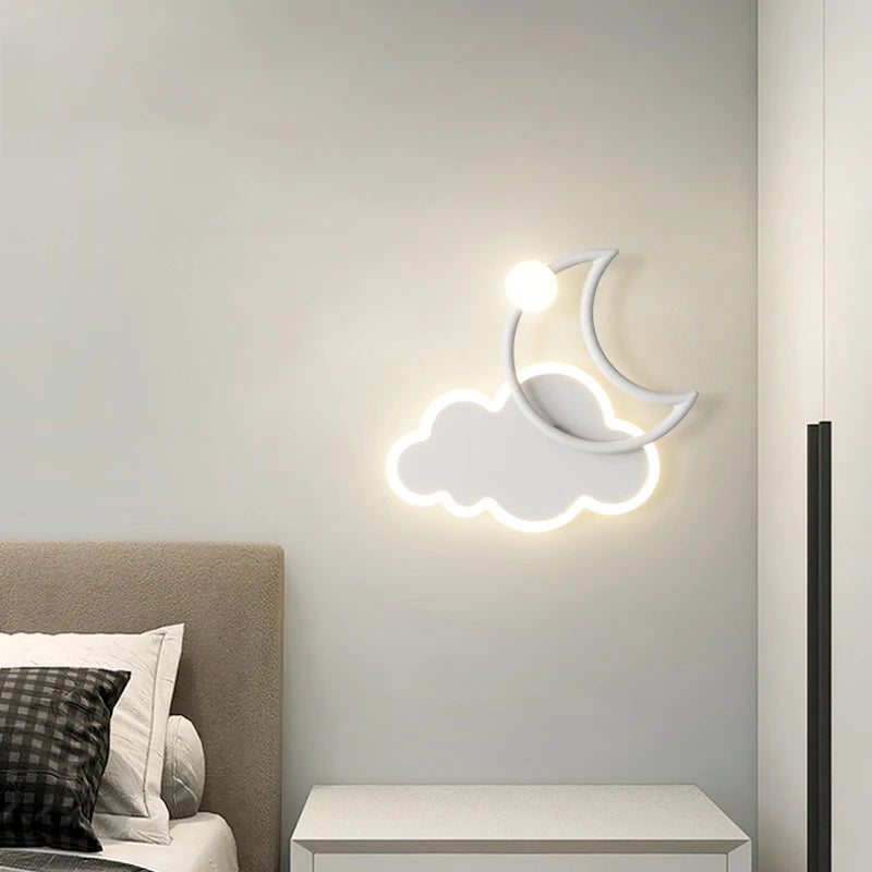 Moderne Wandleuchte Wolke für das Kinderzimmer Dekorativ - vue 5 sur 9