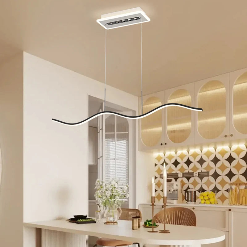lampe suspendue décorative avec projecteur led pour divers usages - vue 5 sur 8
