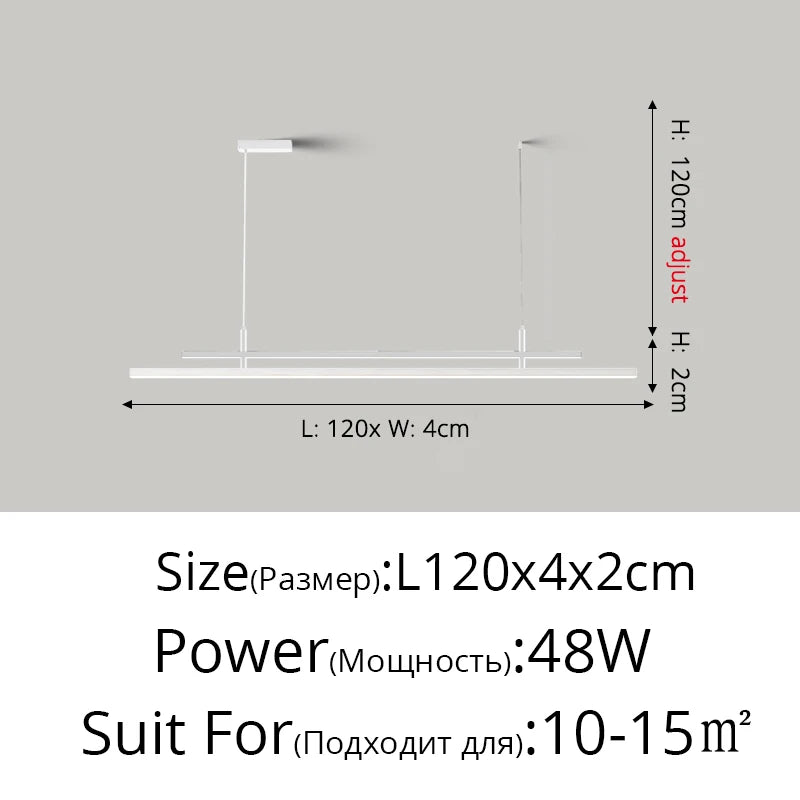 lustre à led nordique design pour éclairage intérieur moderne - vue 12 sur 18