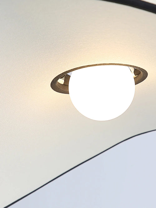 Dekorativer minimalistischer Kronleuchter für Büro, Café und Wohnzimmer - vue 5 sur 9