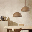 lampe suspendue style wabi-sabi en ciment pour studio ou restaurant