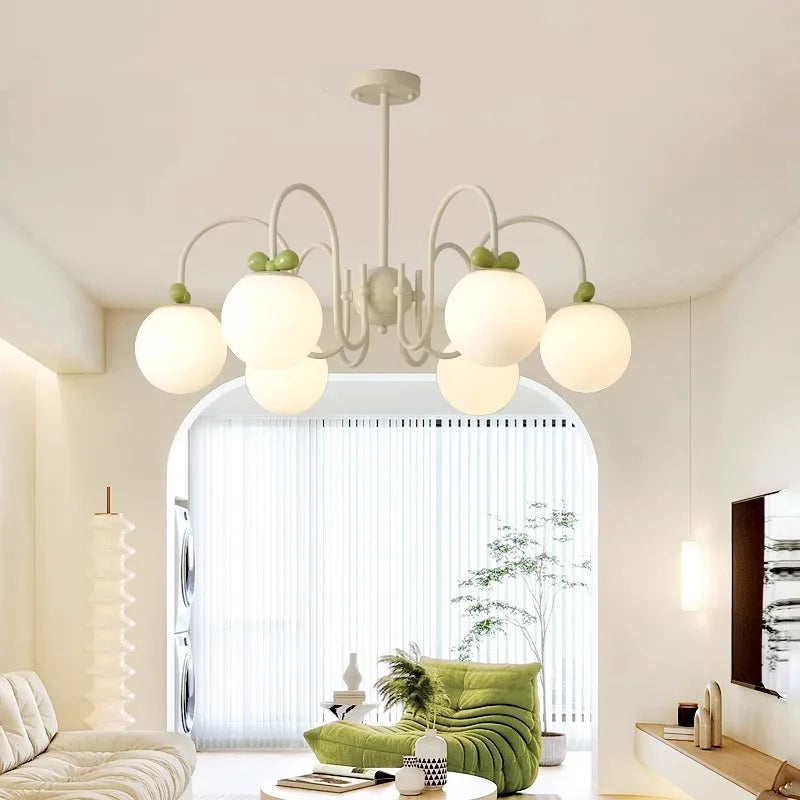 lustre en verre de style français idéal pour hôtel - vue 5 sur 11
