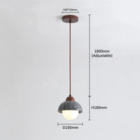 suspension LED en marbre design wabi sabi moderne