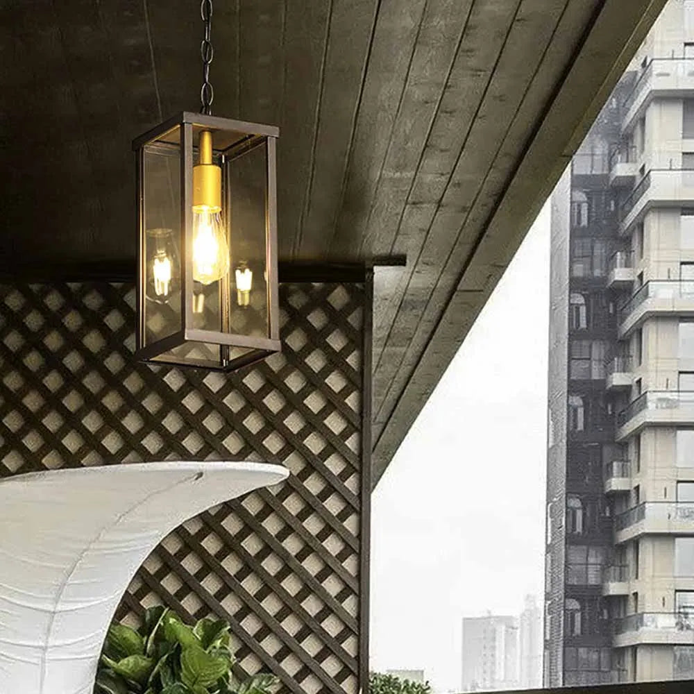 suspension rétro imperméable pour éclairage extérieur décoratif - vue 6 sur 8