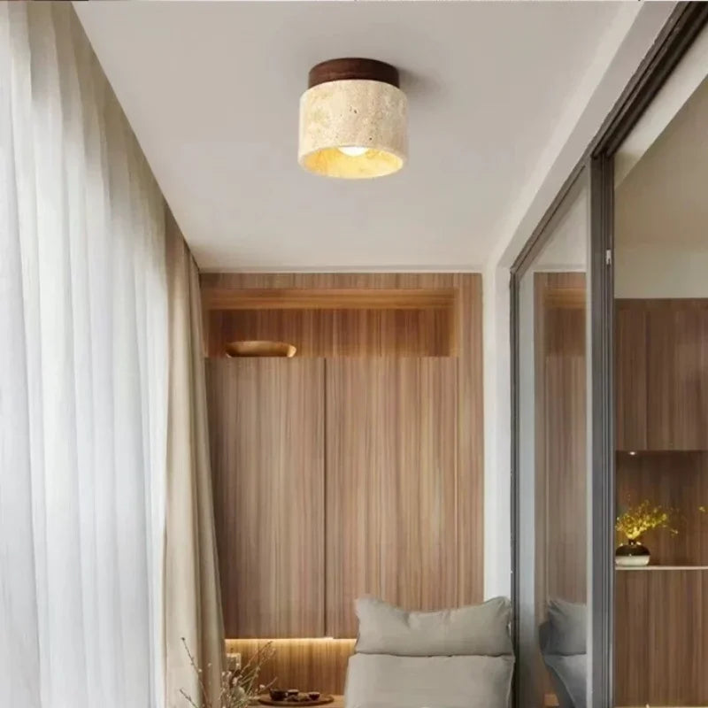plafonnier en pierre minimaliste pour une ambiance apaisante - vue 6 sur 9