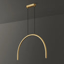 lampe suspendue en laiton noir doré avec led pour bars et restaurants