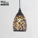Vintage-Kronleuchter Wellenform im Vogelnest-Design dekorativ