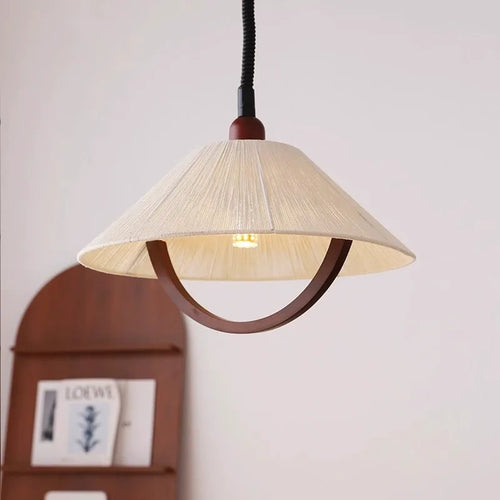 Vintage-Kronleuchter aus Holz im Retro-Stil für Ihre Inneneinrichtung - vue 3 sur 7