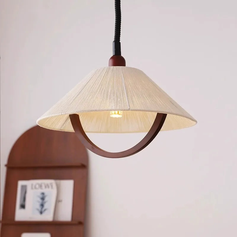 Vintage-Kronleuchter aus Holz im Retro-Stil für Ihre Inneneinrichtung - vue 3 sur 7