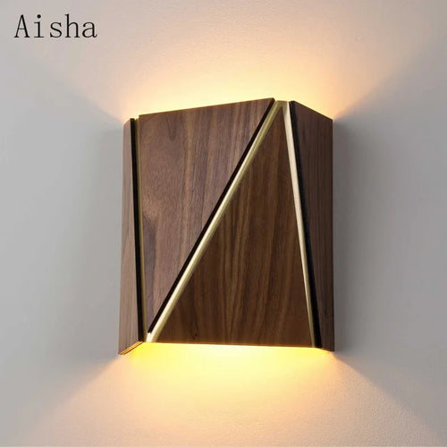 Wandleuchte aus Massivholz im japanischen Design für ein elegantes Interieur - vue 2 sur 6