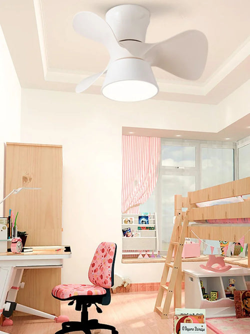 Moderner LED-Kronleuchter mit Deckenventilator für den Innenbereich - vue 5 sur 10