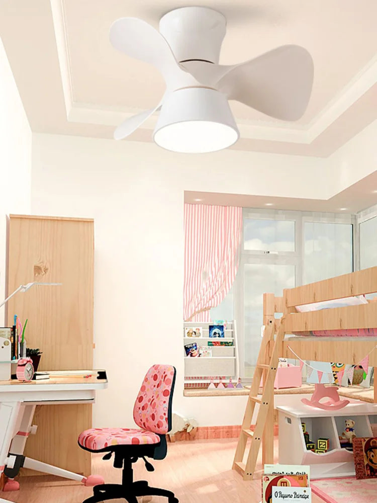 Moderner LED-Kronleuchter mit Deckenventilator für den Innenbereich - vue 4 sur 10