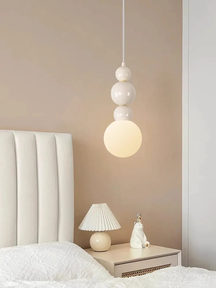 lustre moderne boule de verre décoration artistique luminaire