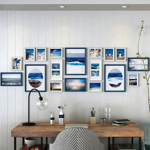 ensemble de cadres photo créatifs pour décoration moderne - vue 6 sur 8