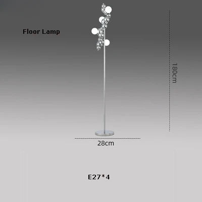 suspension design led art déco en or chromé pour intérieur élégant