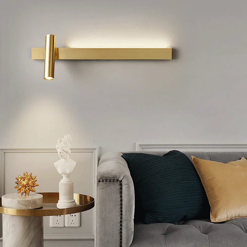 applique murale moderne en cuivre pour un éclairage créatif et luxueux - vue 6 sur 14