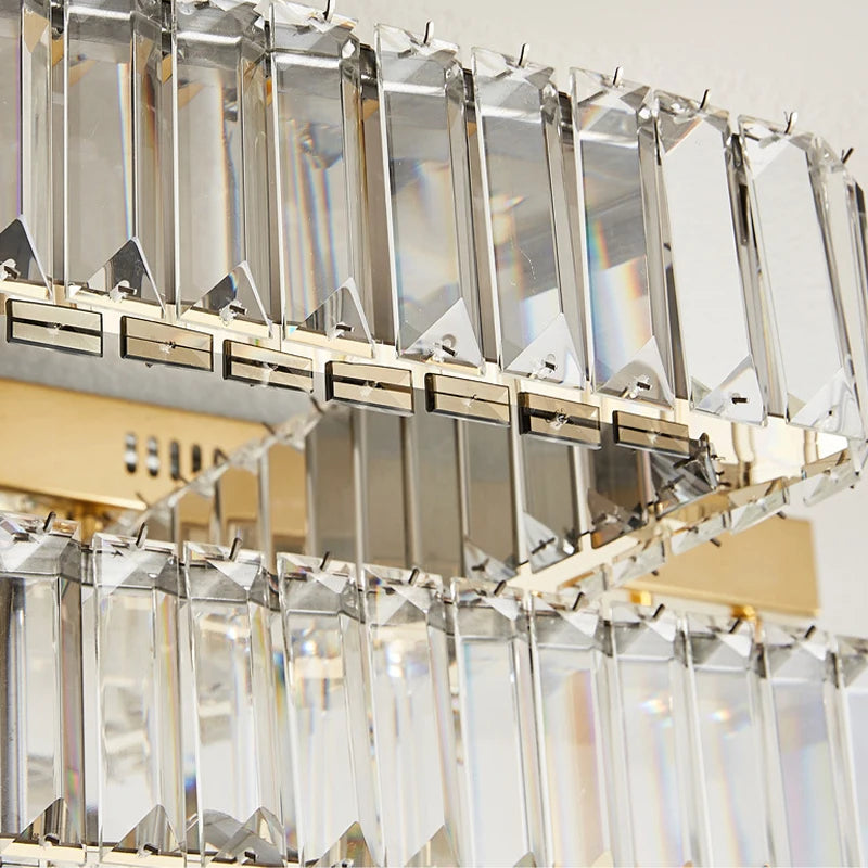 plafonnier Salon de luxe Smart Led moderne Hall brillant K9 cristal éclairage à la maison décoratifs - vue 6 sur 13
