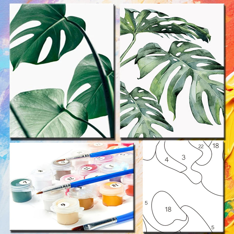 peinture à l'huile par numéro kit de bricolage paysage à colorier