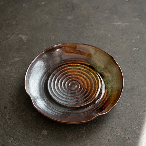 Théière céramique style chinois rétro avec couvercle