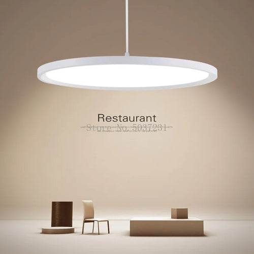 Moderner LED-Kronleuchter im minimalistischen nordischen Design Kreisförmig - vue 2 sur 12