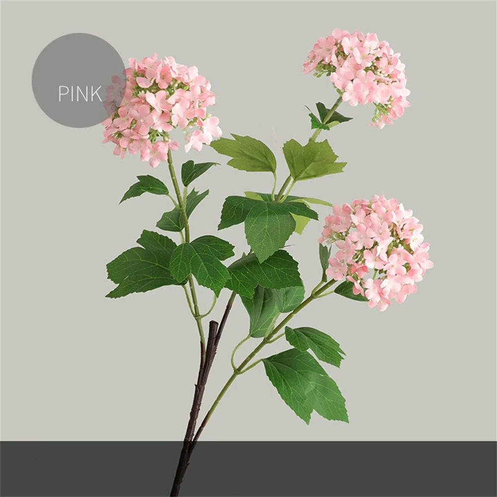 bouquet d'hortensias artificiels en soie pour décoration de mariage - vue 12 sur 13