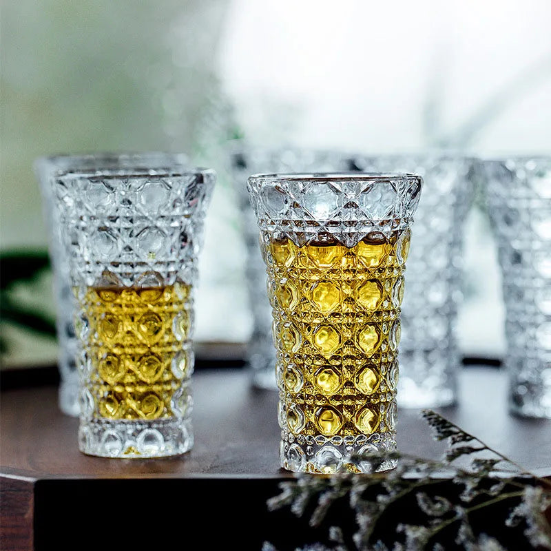 Ensemble 6 verres double paroi pour liqueurs cafe - vue 5 sur 6