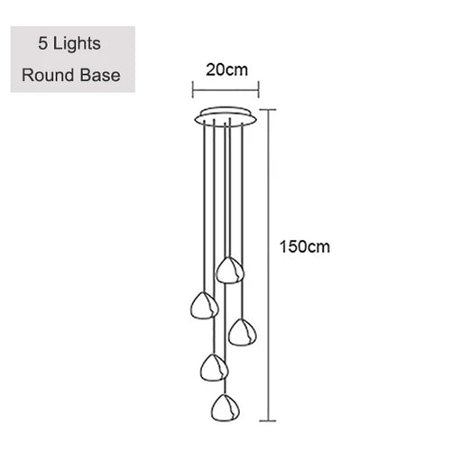 Moderne Kristall-Pendelleuchte für elegantes Licht - vue 14 sur 15