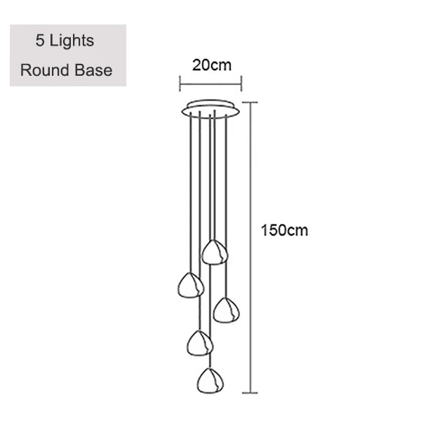 Moderne Kristall-Pendelleuchte für elegantes Licht - vue 14 sur 15