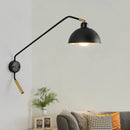 Nordische Wandleuchte im Industrie-Stil mit schwenkbarem Retro-Arm
