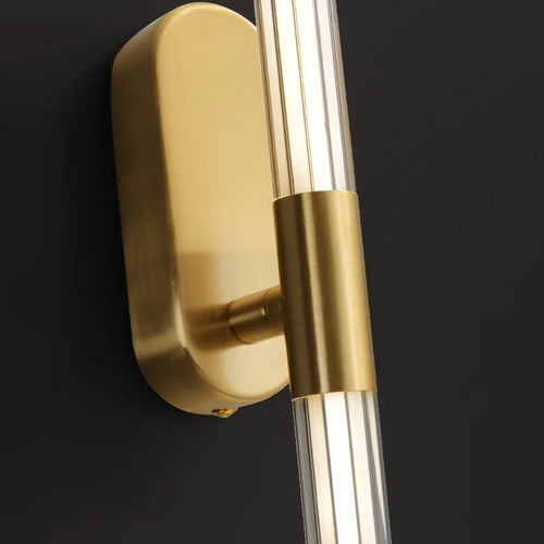 LED-Wandleuchte aus Acryl mit metallischem Dimmer im minimalistischen Design - vue 6 sur 10