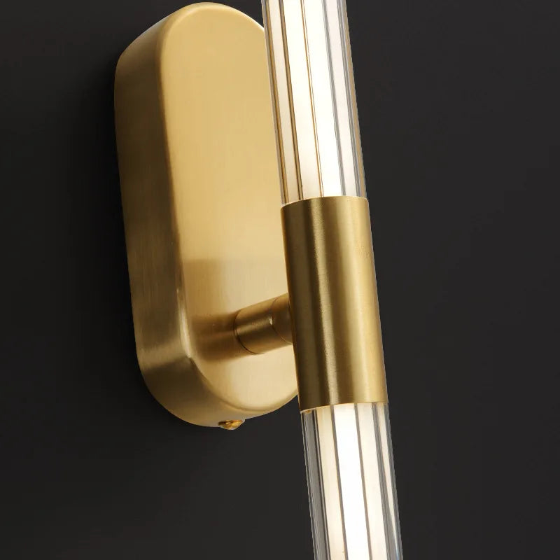 LED-Wandleuchte aus Acryl mit metallischem Dimmer im minimalistischen Design - vue 5 sur 10