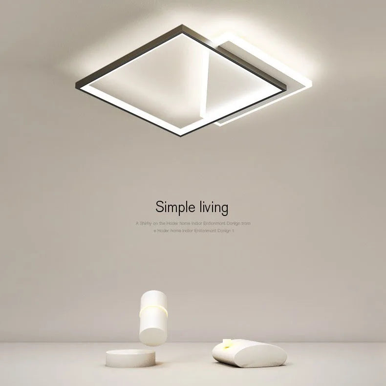plafonnier led nordique lustre intérieur pour décoration maison - vue 3 sur 17
