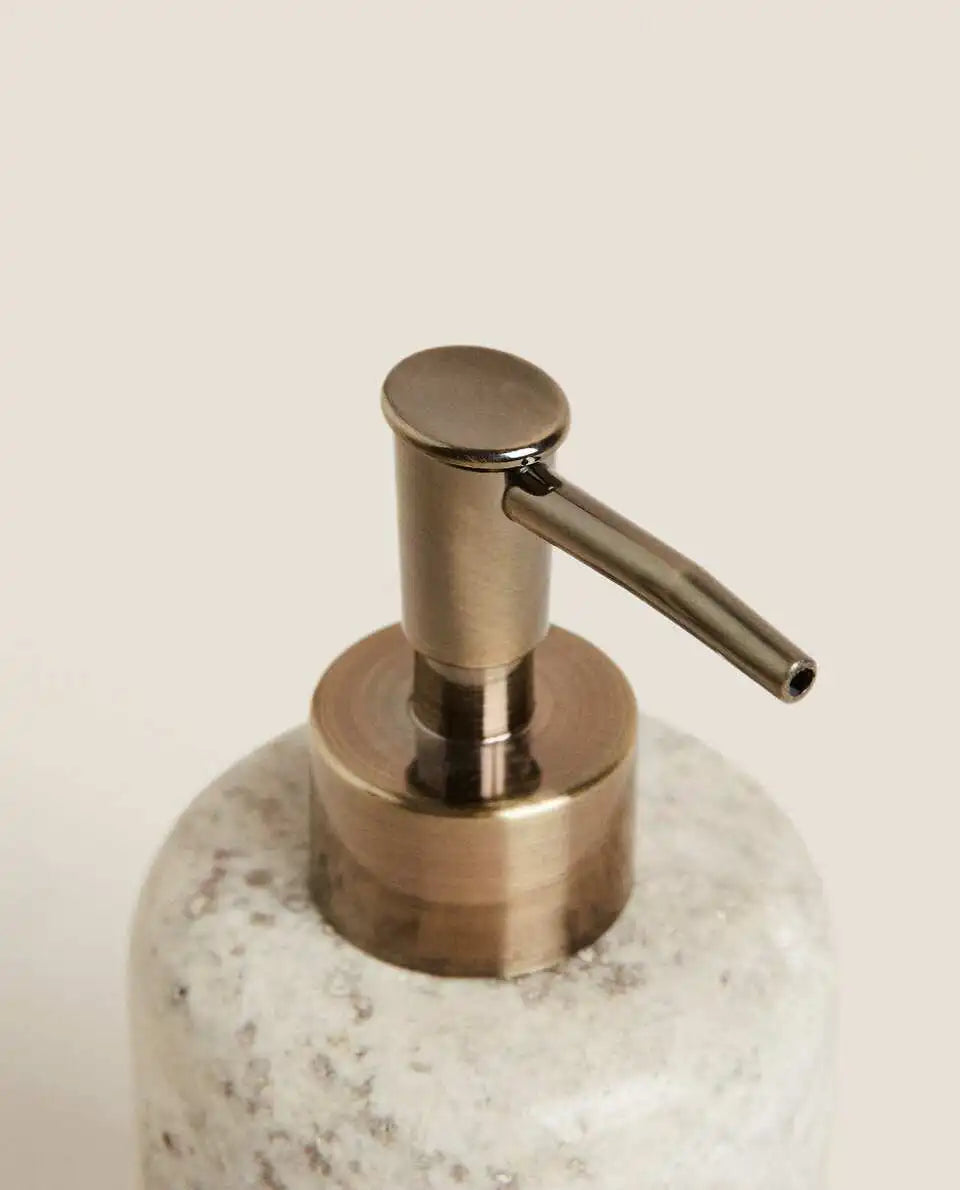 distributeur rechargeable en marbre pour lotions et savon - vue 6 sur 7