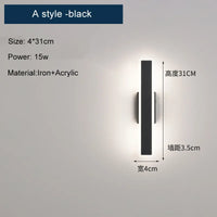 Applique murale led moderne nordique pour décoration intérieure