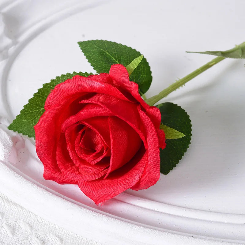 rose artificielle en soie pour décoration de mariage et événements - vue 18 sur 28