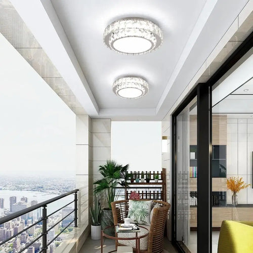 plafonnier led en cristal nordique moderne pour intérieur