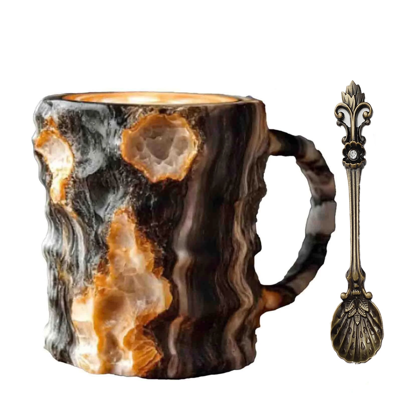 Mug en cristal effet facetté style élégant cadeau
