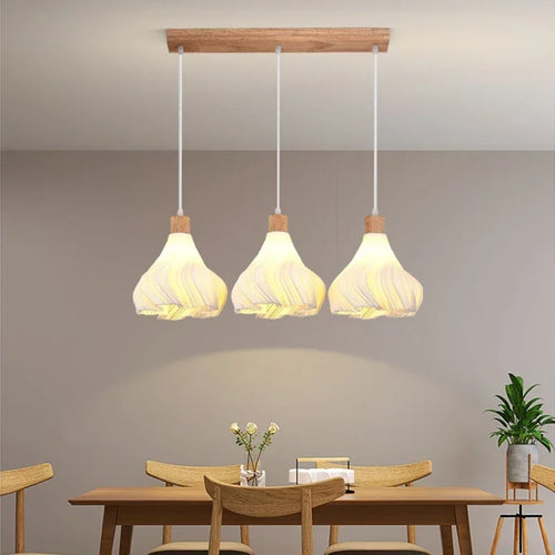 Moderner LED-Kronleuchter halbkreisförmig für Bar, Restaurant und Geschäft - vue 4 sur 12
